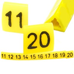 Oznacznik przewodów OZ-1 11-20 żółte 100szt