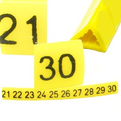 Oznacznik przewodów OZ-1 21-30 żółte 100szt