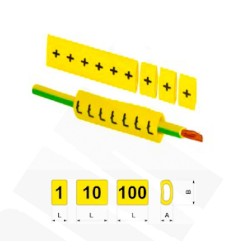 Oznacznik przewodów OZ-0 1-10 żółte 100szt