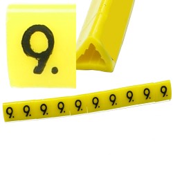 Oznacznik przewodów OZ-1 9 żółte 100szt