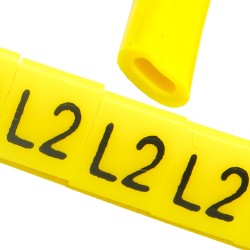 Oznacznik przewodów OZ-0 L2 żółte 100szt