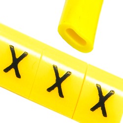 Oznacznik przewodów OZ-0 X żółte 100szt