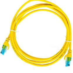 Kabel krosowy U/UTP kat.5e żółty 2m DK-1512-020/Y