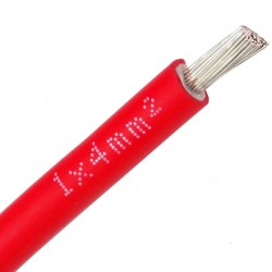 Kabel fotowoltaiczny BiT solar 1x4 1kV czerwony
