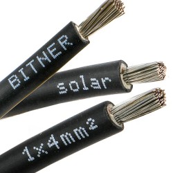 Kabel fotowoltaiczny BiT solar 1x4 1kV czarny