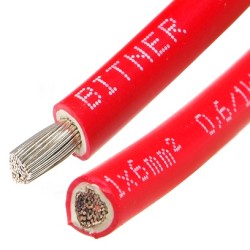 Kabel fotowoltaiczny BiT solar 1x6 1kV czerwony