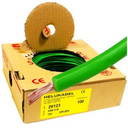Przewód HELUKABEL Lgy linka 1mm zielony 100m