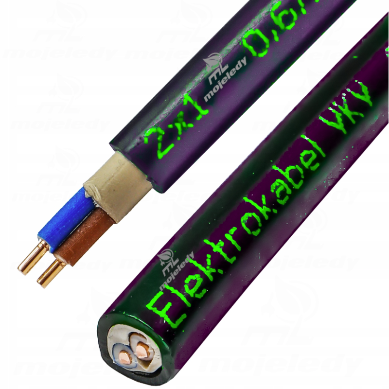 Kabel energetyczny YKY 2x1 ELEKTROKABEL 1m